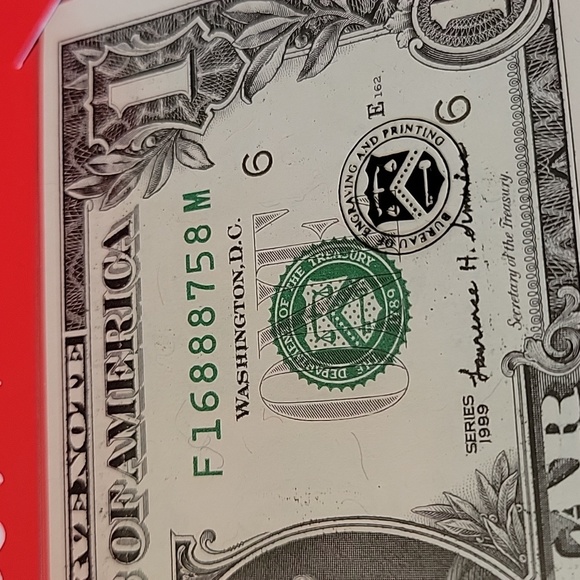 1999 Lucky Money Chinese "168" $1 FRN - 2  Consecutive Notes - Picture 9 of 10